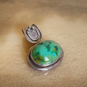 Handmade Turquoise and Sterling Silver Pendant